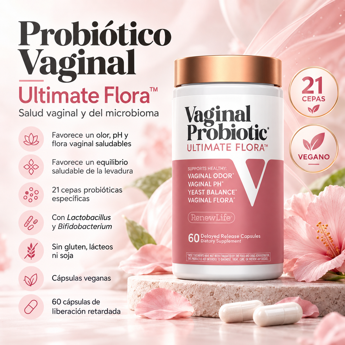 PROBIÓTICO VAGINAL SALUD Y EQUILIBRIO EN TU ZONA INTIMA
