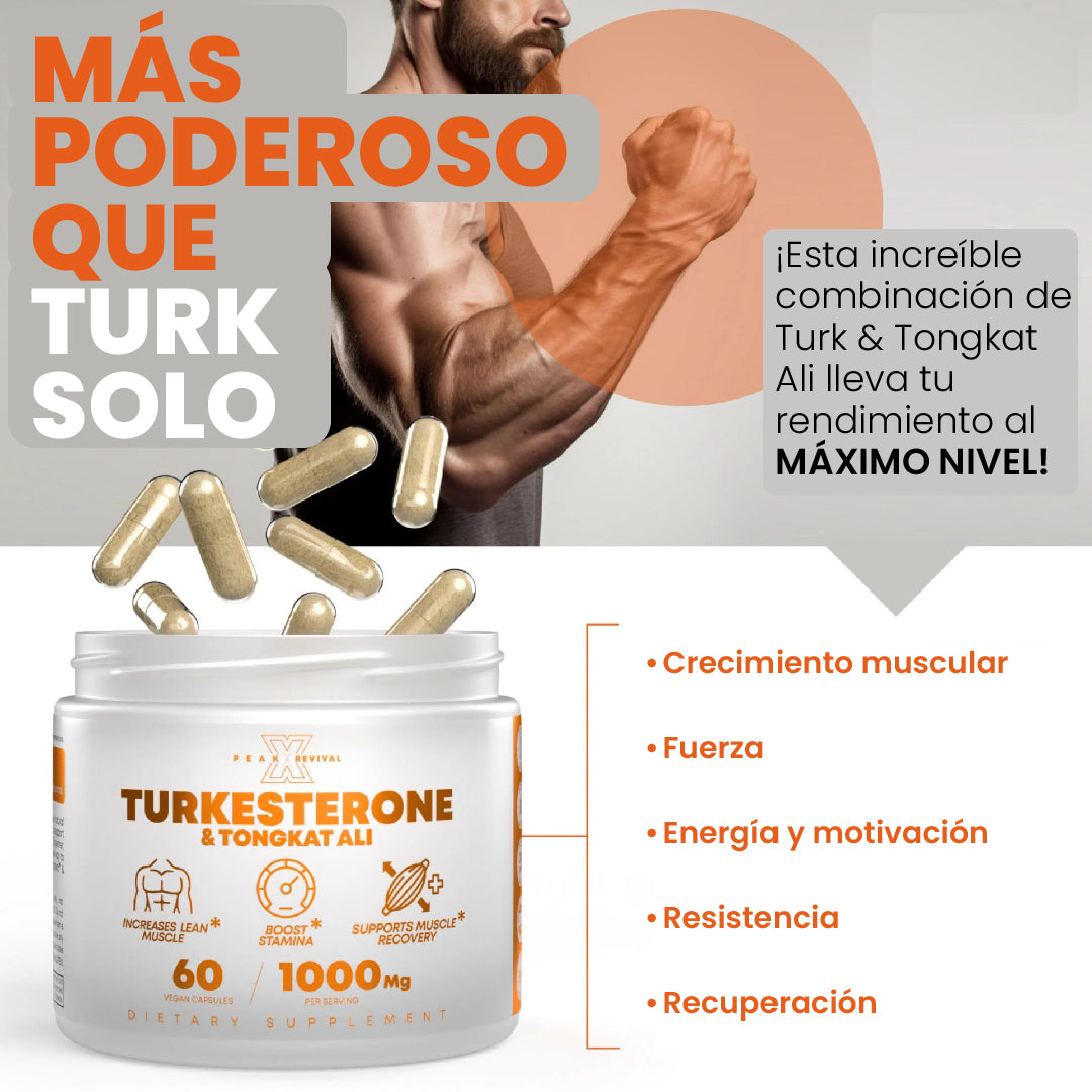 SUPLEMENTO TURKESTERONE & TONGKAT ALI