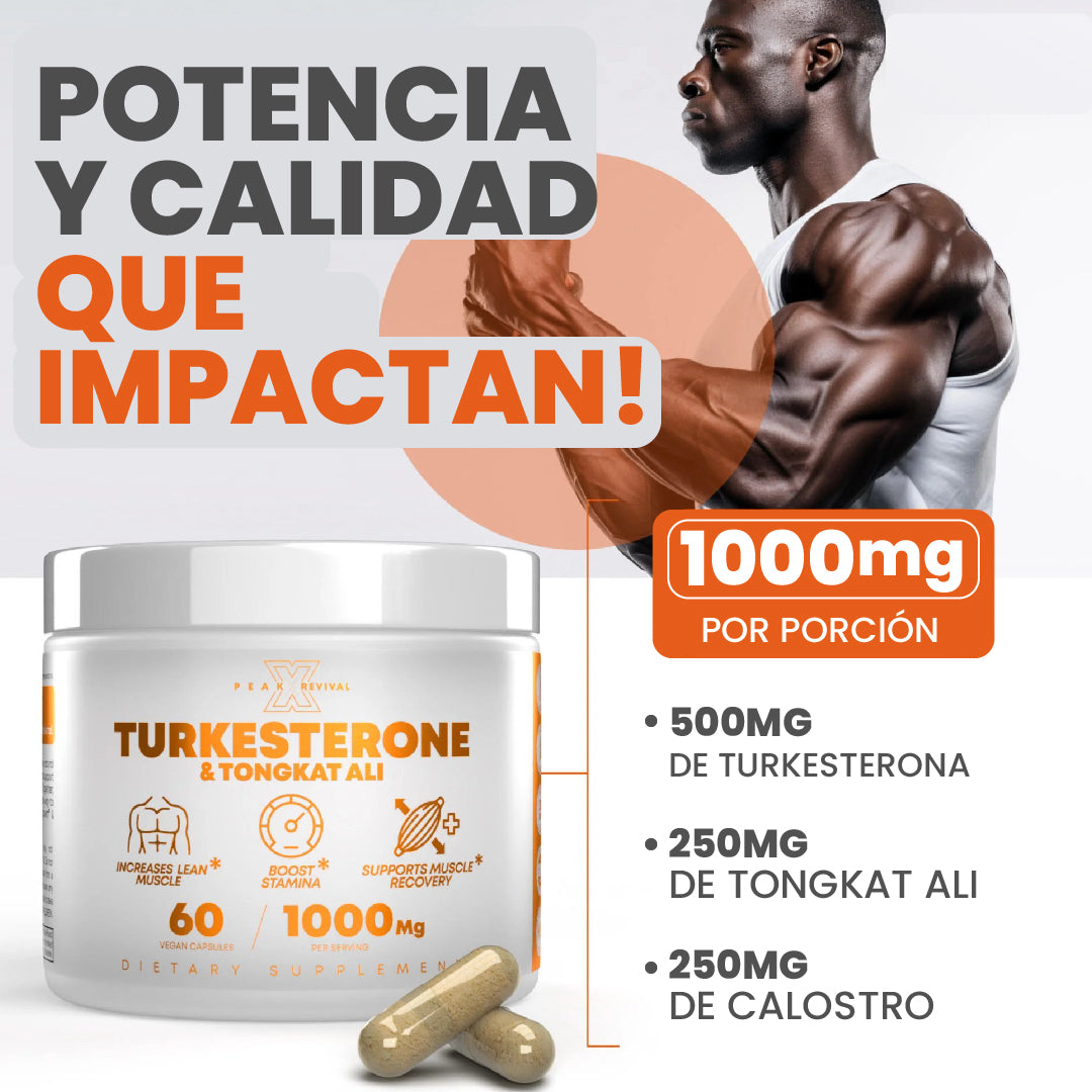 SUPLEMENTO TURKESTERONE & TONGKAT ALI
