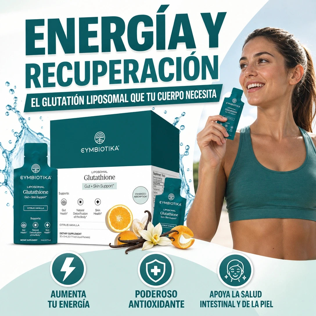 CYMBIOTIKA GLUTATHIONE SUPLEMENTO PARA MÁXIMA ENERGÍA Y LONGEVIDAD