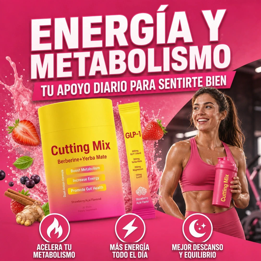 CUTTING MIX BERBERINA, YERBA MATE Y MAGNESIO ACELERA TU METABOLISMO