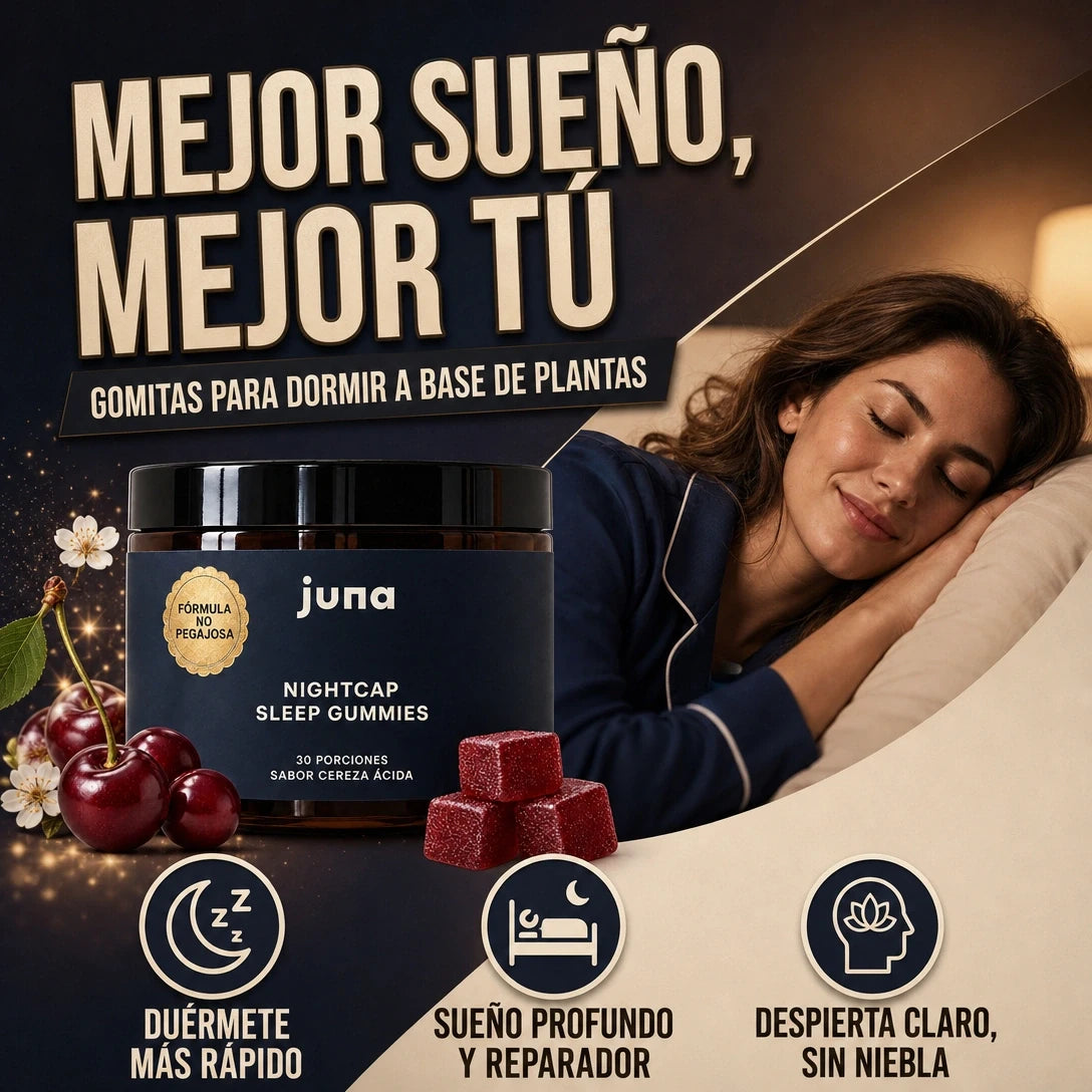 JUNA GOMITAS DE MELATONINA APAGA TU MENTE Y DUERME PROFUNDAMENTE