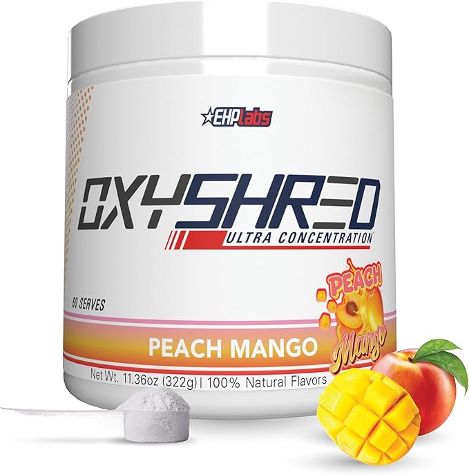 SUPLEMENTO OXYSHRED EN POLVO TERMOGÉNICO – FÓRMULA 2 EN 1 PRE ENTRENO Y ADELGAZANTE