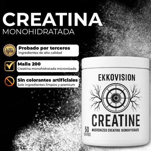 CREATINA MONOHIDRATADA MICRONIZADA EKKO POWER
