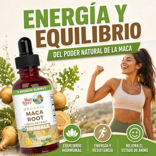 GOTAS DE RAÍZ DE MACA ENERGÍA, VITALIDAD Y CERO ESTRÉS