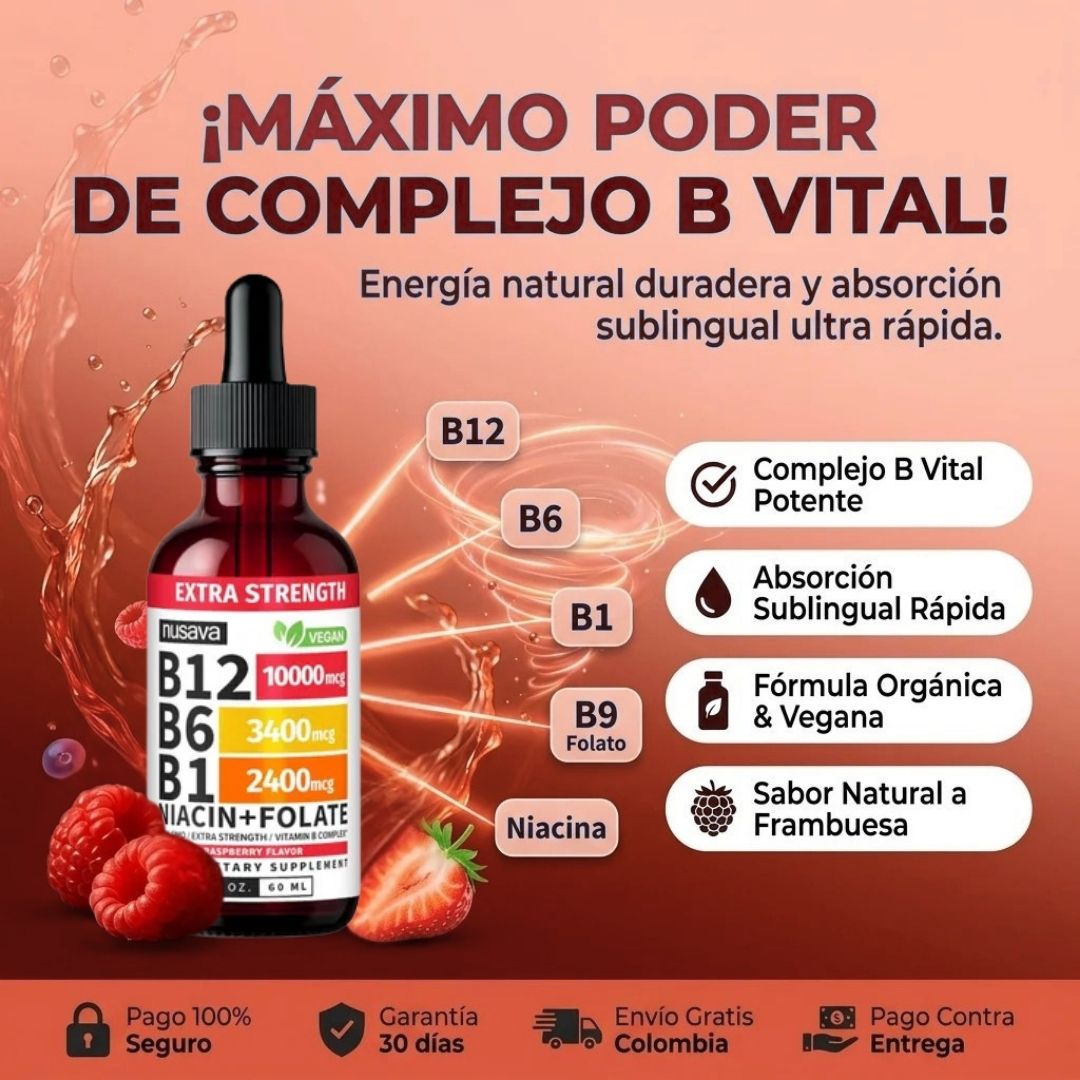 COMPLEJO DE VITAMINA B MAS ENERGÍA Y APOYO CARDIACO