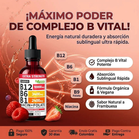 COMPLEJO DE VITAMINA B MAS ENERGÍA Y APOYO CARDIACO