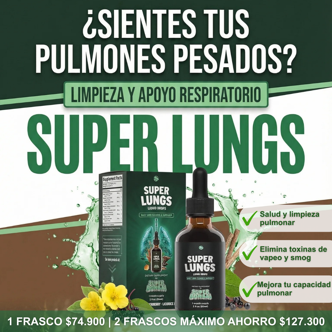 SUPER LUNGS GOTAS DE APOYO PULMONAR