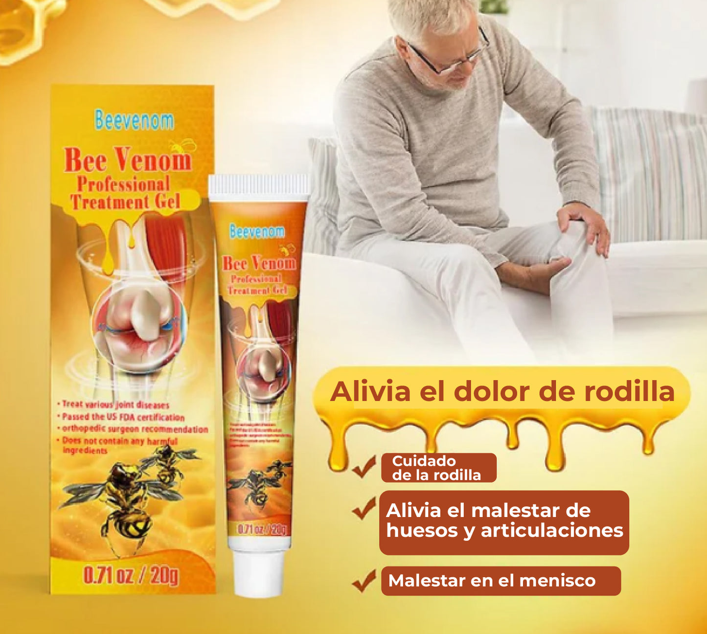 🐝 GEL PARA TERAPIA ÓSEA Y ARTICULAR 👨‍⚕️