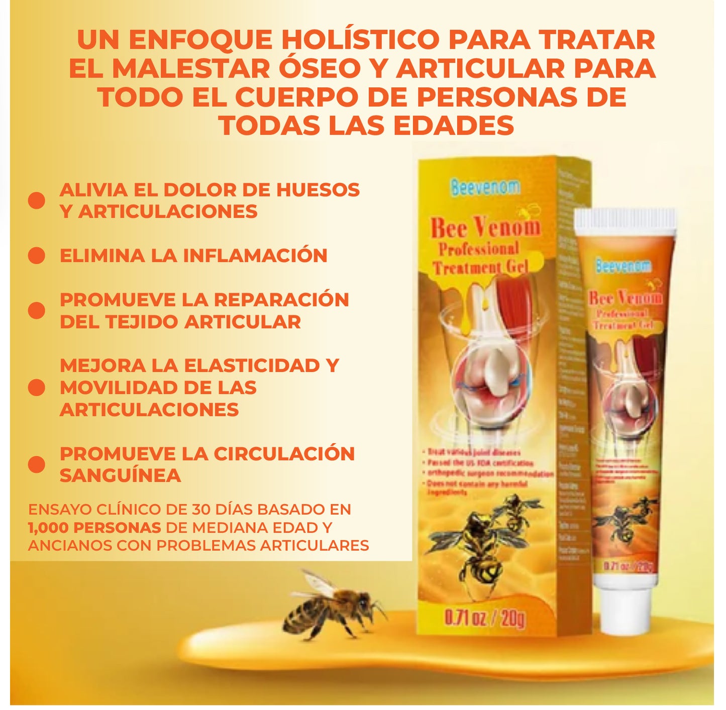 🐝 GEL PARA TERAPIA ÓSEA Y ARTICULAR 👨‍⚕️