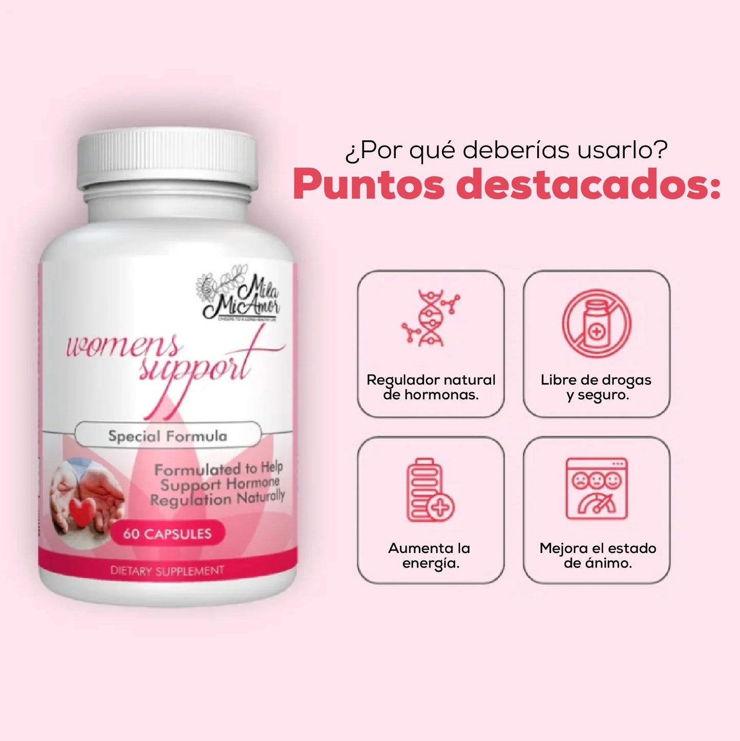 😍 WOMEN'S SUPPORT REGULADOR HORMONAL PARA MUJERES