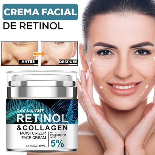 💎 CREMA HIDRATANTE ANTIARRUGAS CON COLÁGENO, RETINOL Y ÁCIDO HIALURÓNICO