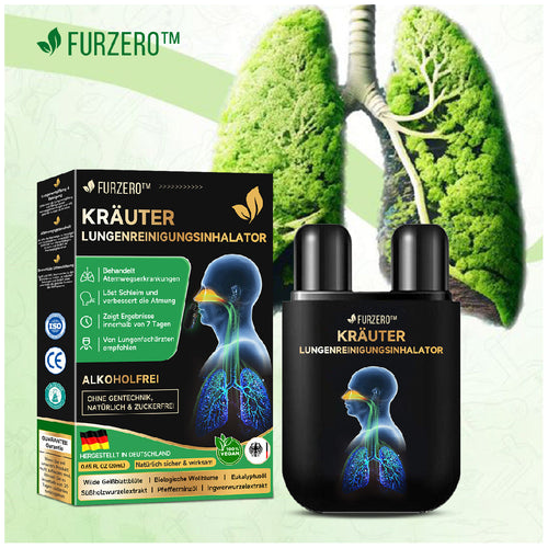 🌿 INHALADOR DE LIMPIEZA PULMONAR A BASE DE HIERBAS FURZERO™