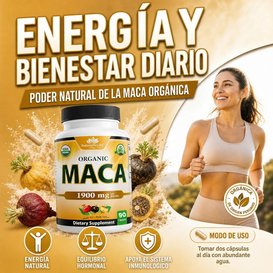 MACA ORGÁNICA PURA ENERGIZANTE NATURAL Y MÁXIMA VITALIDAD