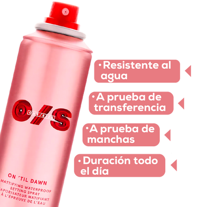 SPRAY FIJADOR MATIFICANTE RESISTENTE AL AGUA