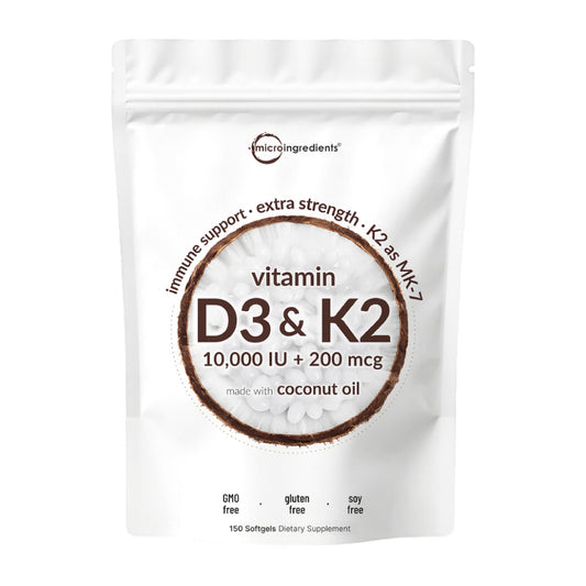 VITAMINA D3 + K2 (MK-7) – FÓRMULA 2 EN 1 PARA TU SALUD ÓSEA Y CARDIOVASCULAR