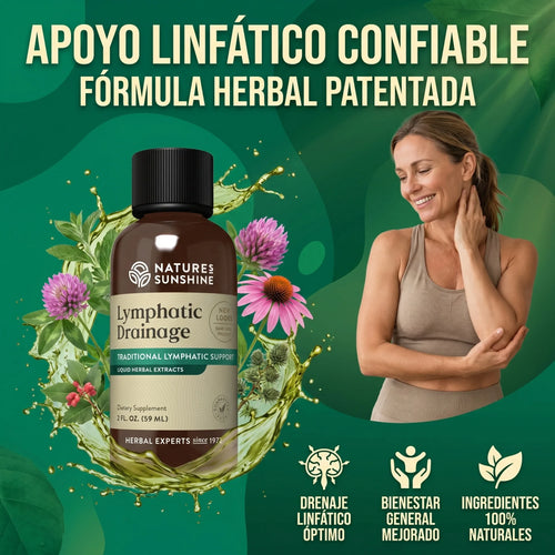 NATURE´S SUNSHINE DRENAJE LINFÁTICO Y SALUD GENERAL
