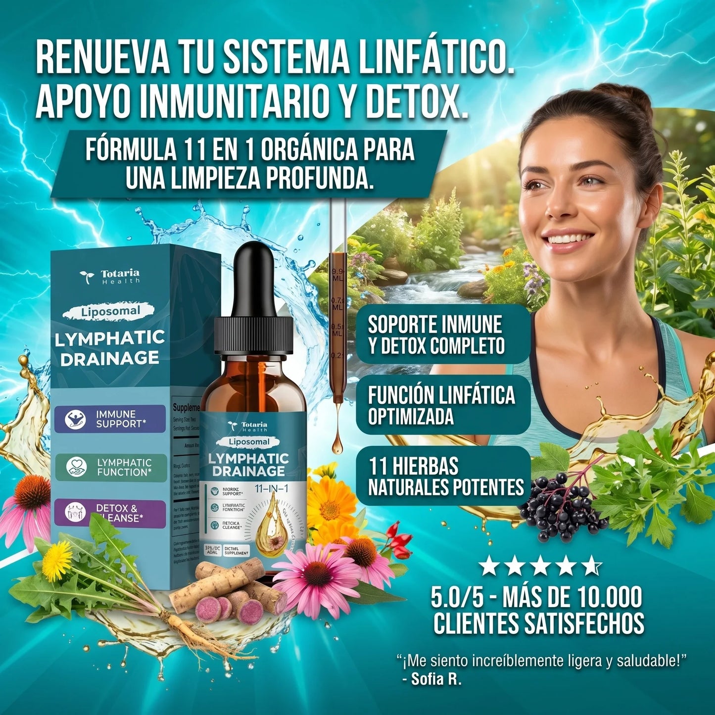 SUPLEMENTO DE DRENAJE LINFÁTICO ORGÁNICO 11 EN 1