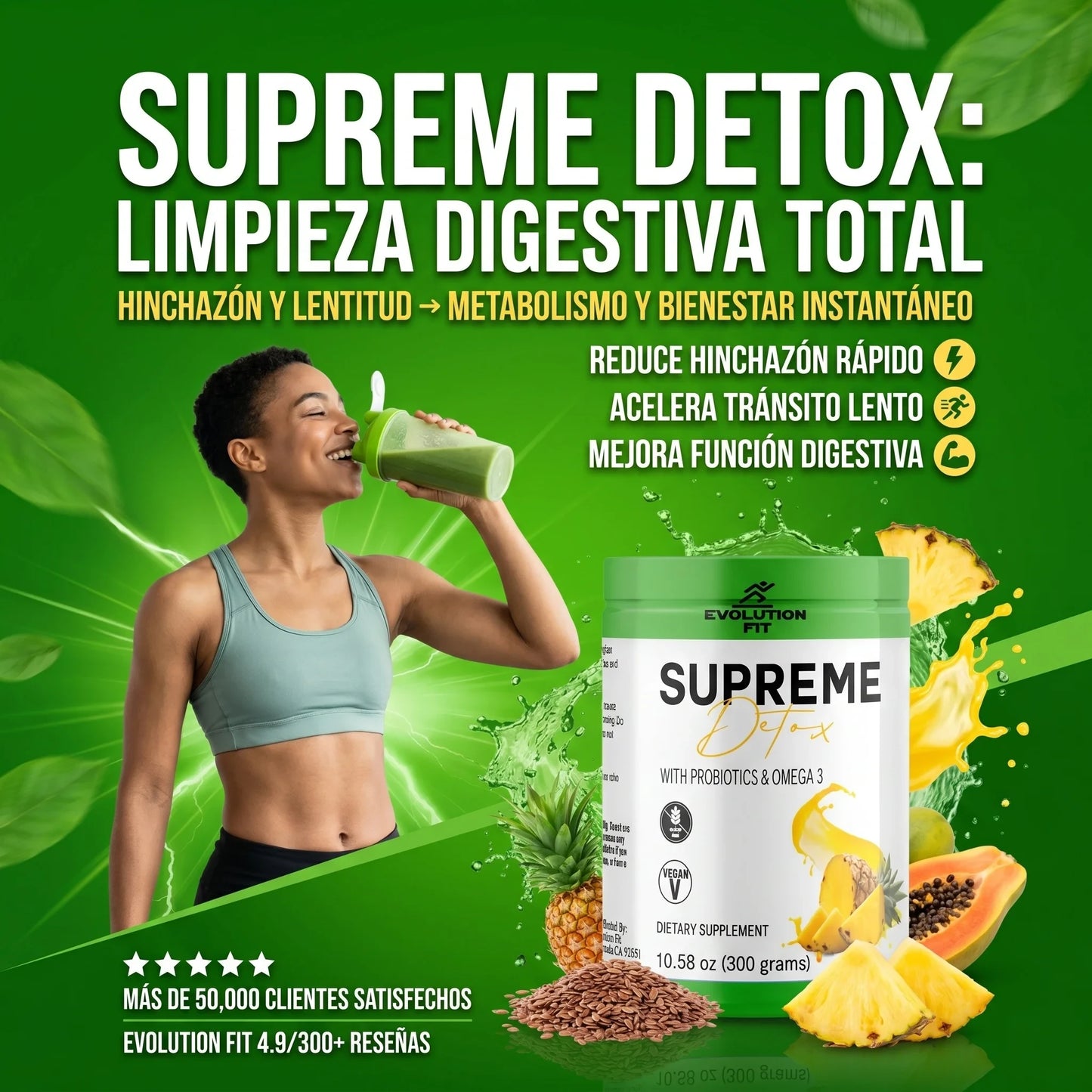 SUPREME DETOX DESINTOXICANTE NATURAL EN POLVO