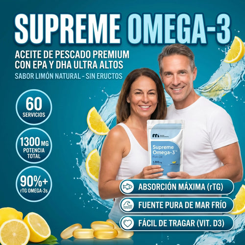 SUPREME OMEGA-3 CÁPSULAS BLANDAS DE OMEGA, EPA Y DHA