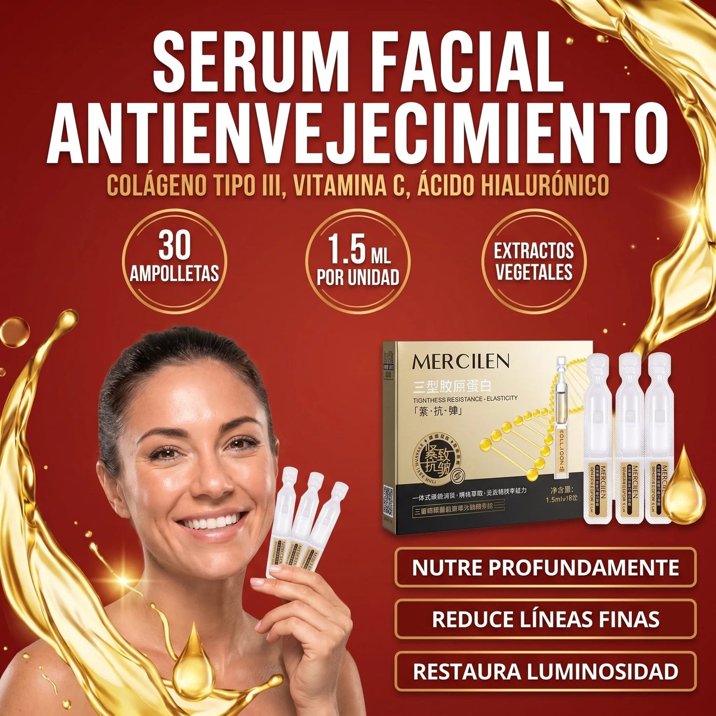 MERCILEN SERUM NUTRITIVO PARA ROSTRO Y CUELLO