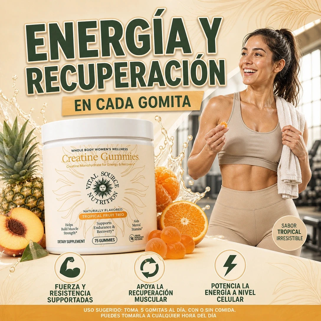 GOMITAS DE CREATINA MÁXIMA ENERGÍA Y RENDIMIENTO