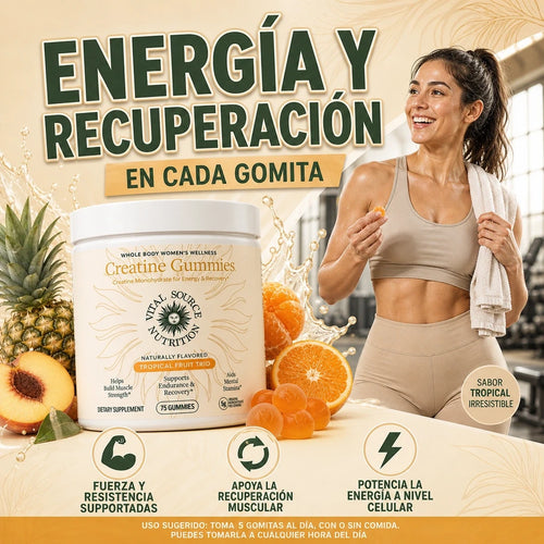 GOMITAS DE CREATINA MÁXIMA ENERGÍA Y RENDIMIENTO