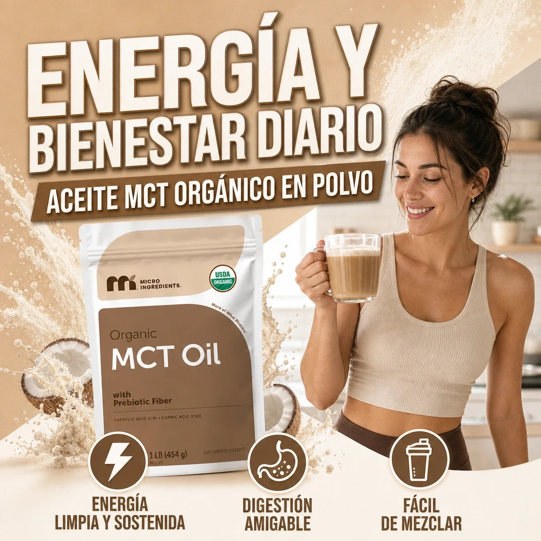 MICRO INGREDIENTES ACEITE MCT ORGÁNICO EN POLVO