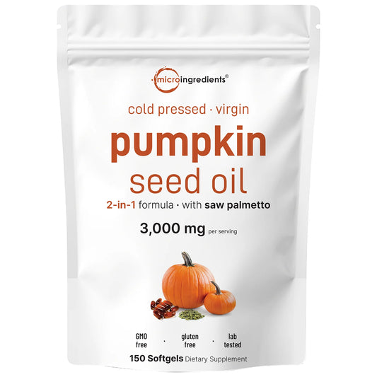 ACEITE DE CALABAZA + SAW PALMETTO – FÓRMULA PARA LA PRÓSTATA Y EL CABELLO